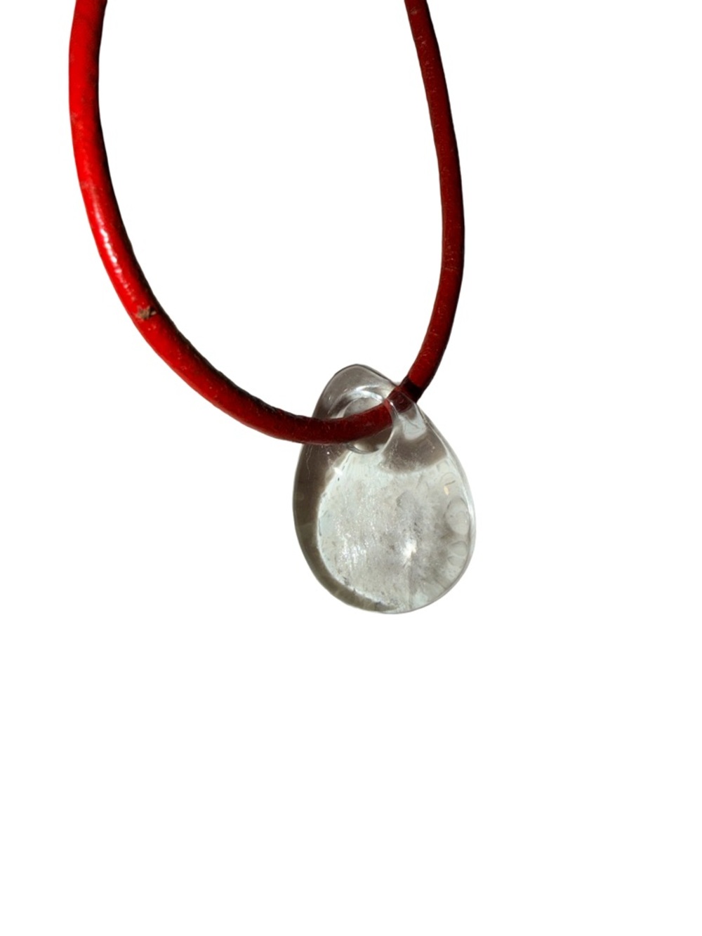 Clear CRYSTAL QUARTZ Teardrop Pendant ONLY